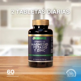 Vida Herbal - Citrato Magnesio, Potasio, Zinc Dúo 2x60 Tabs
