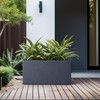 Kante 23.6" L Rectangular Concrete Planter, Large Outdoor Indoor Garden