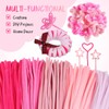 DOITOOL 500 Pcs Pink Pipe Cleaners for Crafts Soft Fuzzy