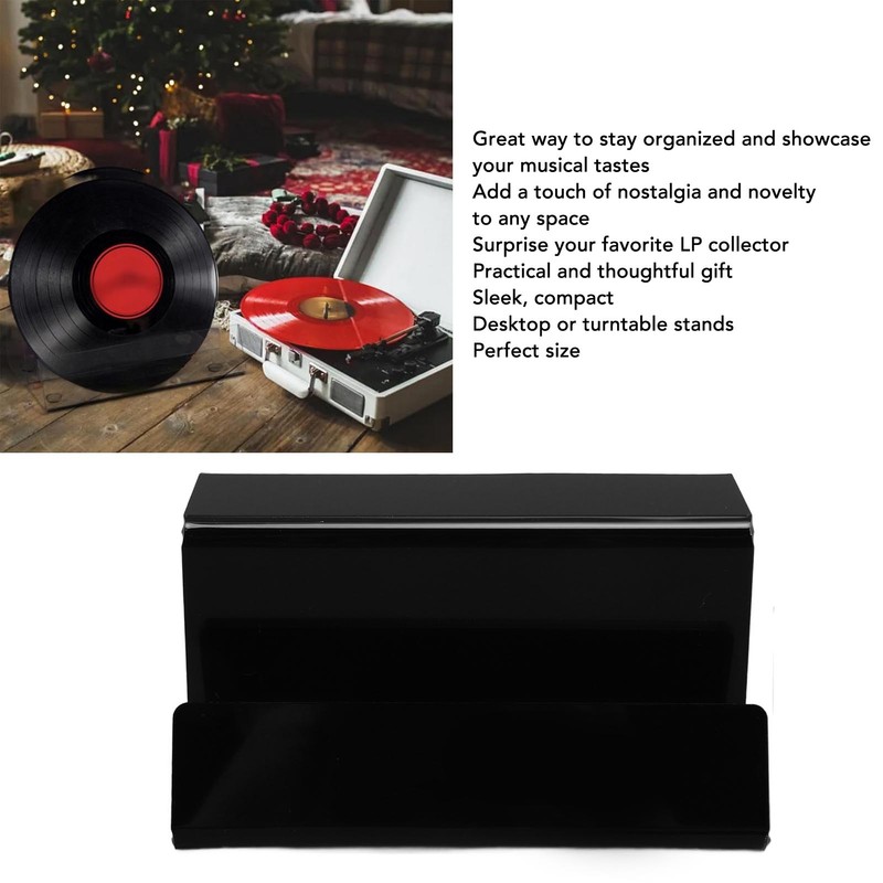 Vinyl Record Stand Acrylic Holder Rack Retro Albums Turntables Decoration