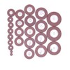Alnicov 25Pcs Sax Leather Pads Replacement Accessories for Alto Saxophone