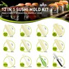 Sushi Making Kit, 12 Pcs Sushi Maker Kit, Sushi Molds