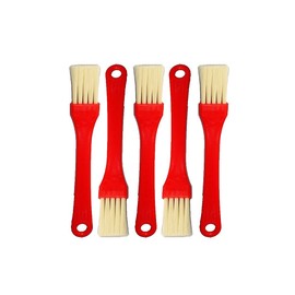 Flat Brush 178 mm - Pack of 5; BBQ Brush/Grill Brush, Basting Brush, Kitchen Brush, Household Brush