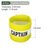 YOKIVE 4 Pcs Captain Armband, Nylon Protective Arm Badge, Adjustable
