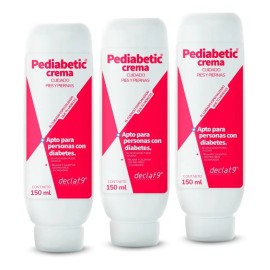 Kit 3 Crema Pediabetic Crema Auxiliar Para Pies, Piernas Con Problemas De Circulacin, Falta De Sensibilidad, Resequedad                               
