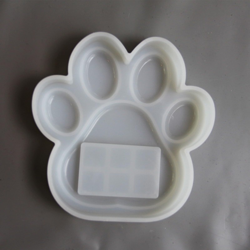 ZUDILYO Pet Pawprint Frame Mold Pet Memorial Stone Mold Dog