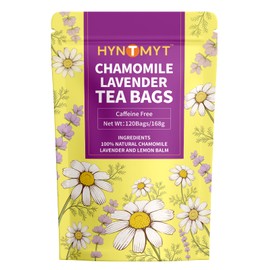 HYNTMYT Chamomile & Lavender Tea, Blend of Chamomile, Lavender, and Lemon Balm, Soothing & Aromatic, Caffeine Free, 120 Count