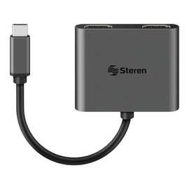 STEREN Adaptador USB C a 2 HDMI-MST 4K