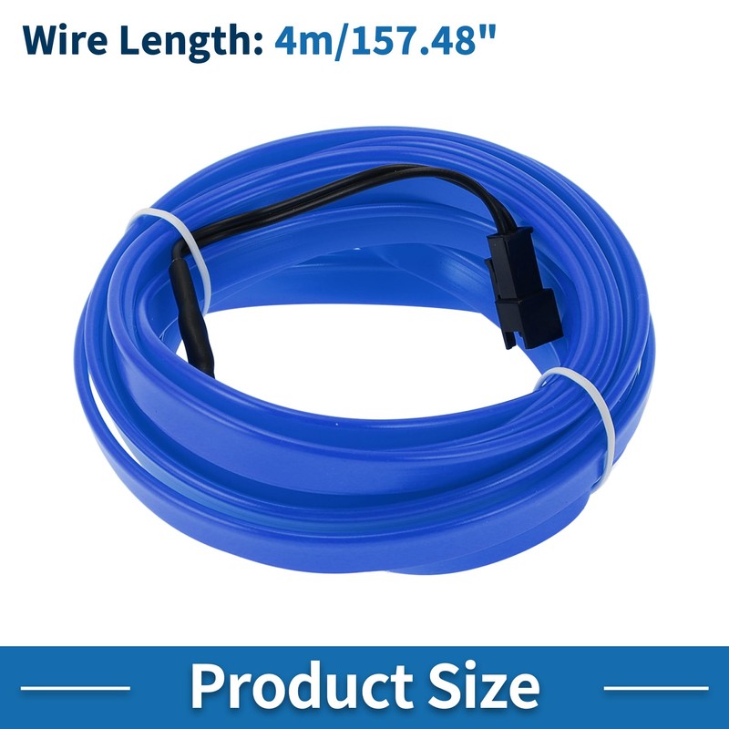 A ABSOPRO 4m EL Wire Cable LED Glow String Light