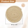 sourcing map 2Pcs Round Braided Placemats, 4.3" Woven Placemats Kitchen