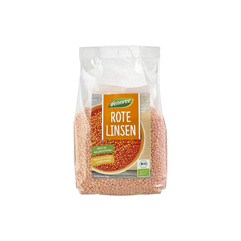 dennree Red Lentils (500 g) - Organic