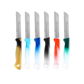 Edelstahl Rostfrei Solingen 6’lı Renk Geçişli Meyve Bıçağı, 6'lı Meyve Bıçağı