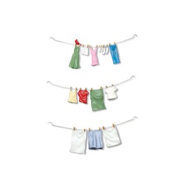 Department 56 Snow Village Hung Out to Dry Accessory Figurine (Set of 3)