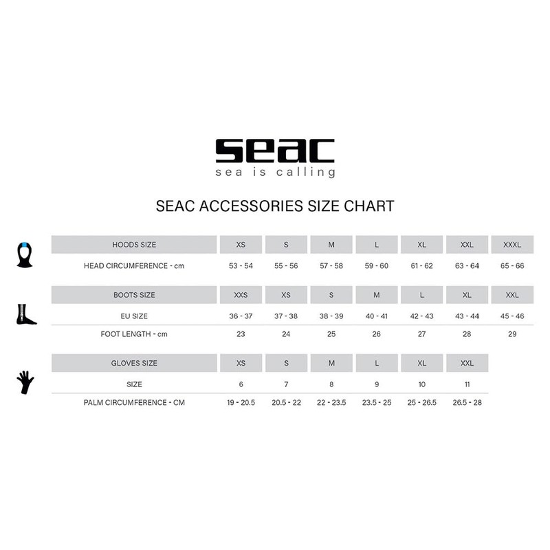 Seac Tropic 2.5mm Neoprene Socks with Rigid Sole and Heel
