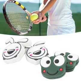 Tennis Dampener, Comfortable Touch Reduce Conduction Tennis Racket Shock Absorbers for Sports Frog 2.2cm/0.9inch Rabbit 2.8cm/1.1inch