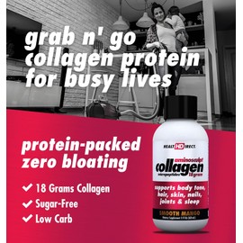 Health Direct – Medical-Grade Liquid Collagen Shots – AminoSculpt Sugar-Free – Smooth Mango – 12 Servings, (12pk, 2oz Shots) – Good for Joints, Bones, & Sleep – Better Hair, Skin & Nails