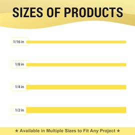 YONGJIN Multi-Size Pinstripe Tape, Fine Line Masking Tape Set - 4 Rolls (1/16", 1/8", 1/4", 1/2") x 36 Yards - Automotive, DIY, Paint, Art