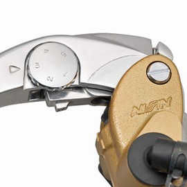 Daytona NISSIN 64208 Radial Clutch Master Cylinder for Motorcycles Vertical Type φ19 (Horizontal Type 14mm Equivalent), Gold Body/Buff-Clear Lever