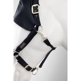 HORZE Paso Fino 2 in 1 Halter and Fly Mask - Overture Navy - Pony