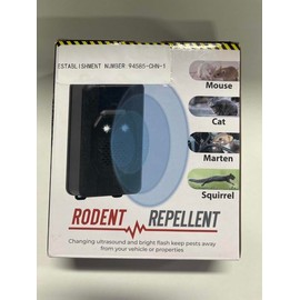 4Pack Electronic Mouse Repellent Devices for Car Rodent Repellent for Car Engines,Garage Battery Operated Mouse Repellent with Light to Keeping Rodents Out of Car Rat Repellent for Vehicle Protection4