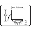 M-D Building Products 69505 48-Inch DB001 L-Shaped Door Bottom with