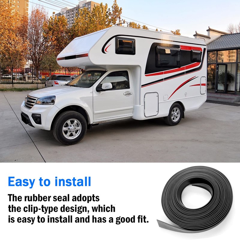 RV Slide Out Seal Black Door Rubber R854056 Slideout Wiper
