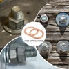 sourcing map 10Pcs M27 Flat Washer, Copper 27mm ID x