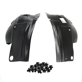 Parts N Go Fender Liner Set w/Clips For 2005-2009 Mustang GT Front Driver & Passenger Side Left Right Front-Section FO1250129 FO1251130 5R3Z16103BA 5R3Z16102BA