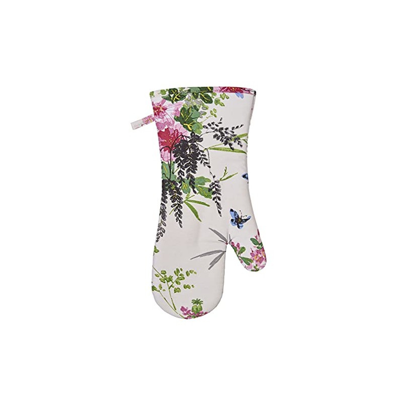 Ulster Weavers Madame Butterfly Oven Glove, Pink/Green, 37 x 20
