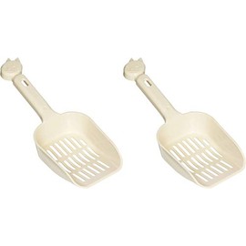 Richell Corol Cat Toilet Scoop, Small Beige x 2 Pieces