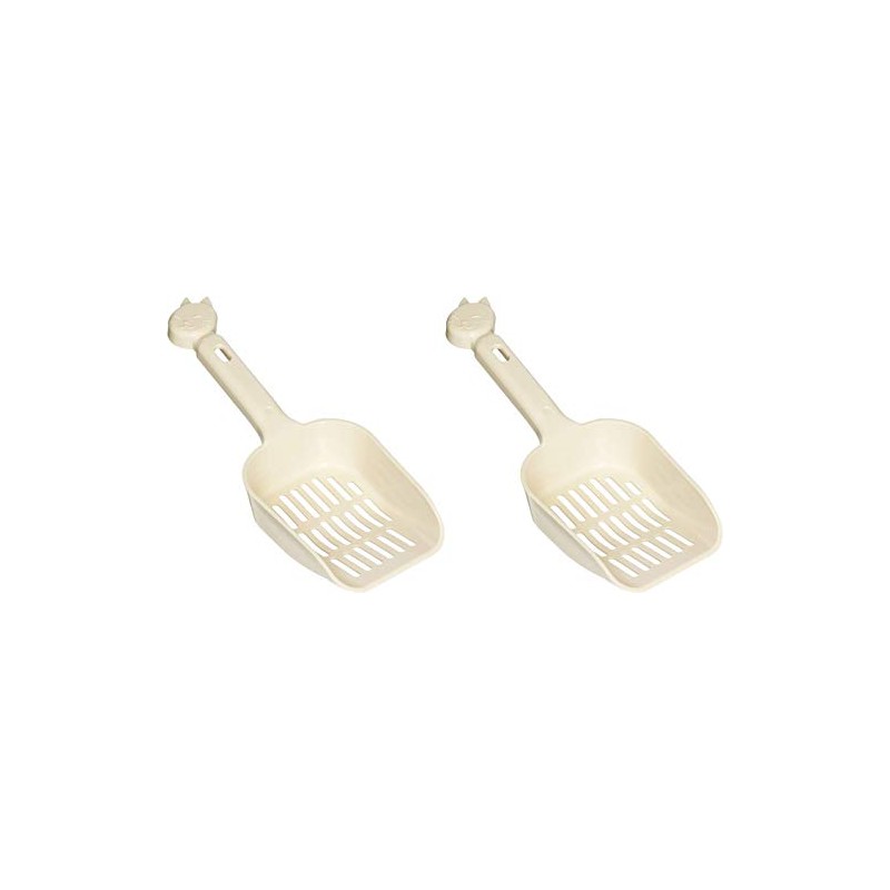 Richell Corol Cat Toilet Scoop, Small Beige x 2 Pieces