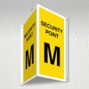 V Safety Security Point M - 3D Corridor Sign 340