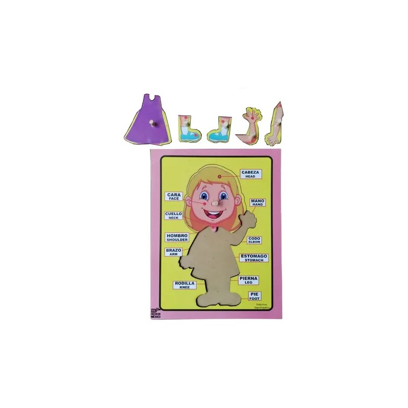 Material Didáctico Montessori Las Partes Del Cuerpo Niños