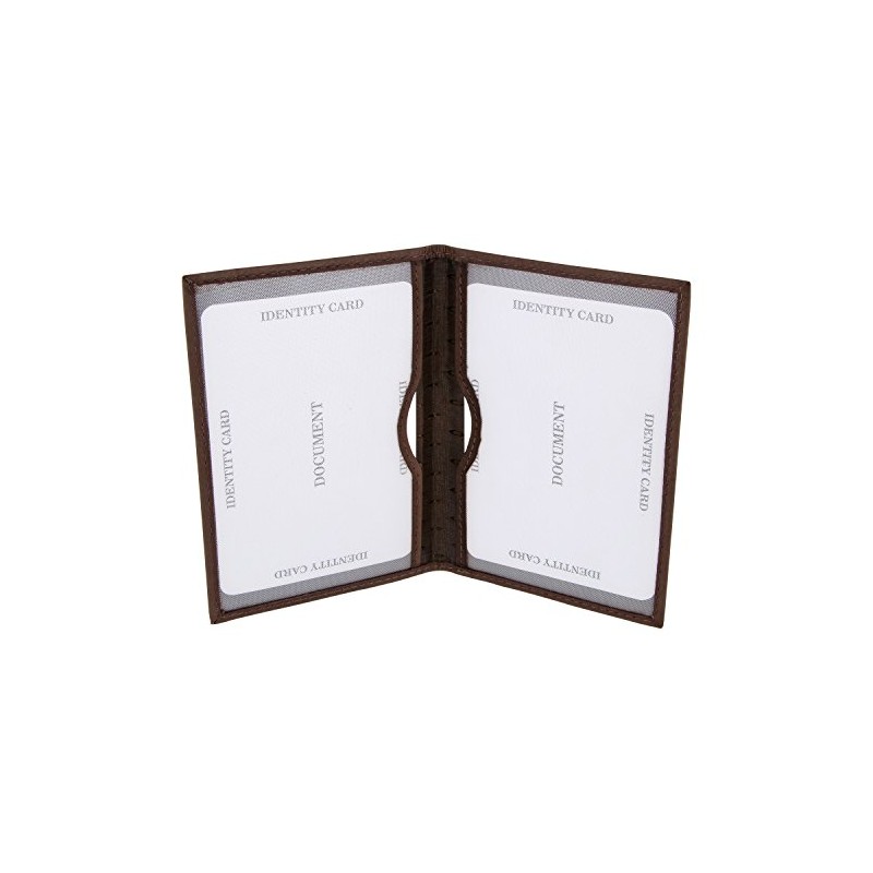 MACEMARO TRADING ID Card Holder Real Leather Portrait Format 2