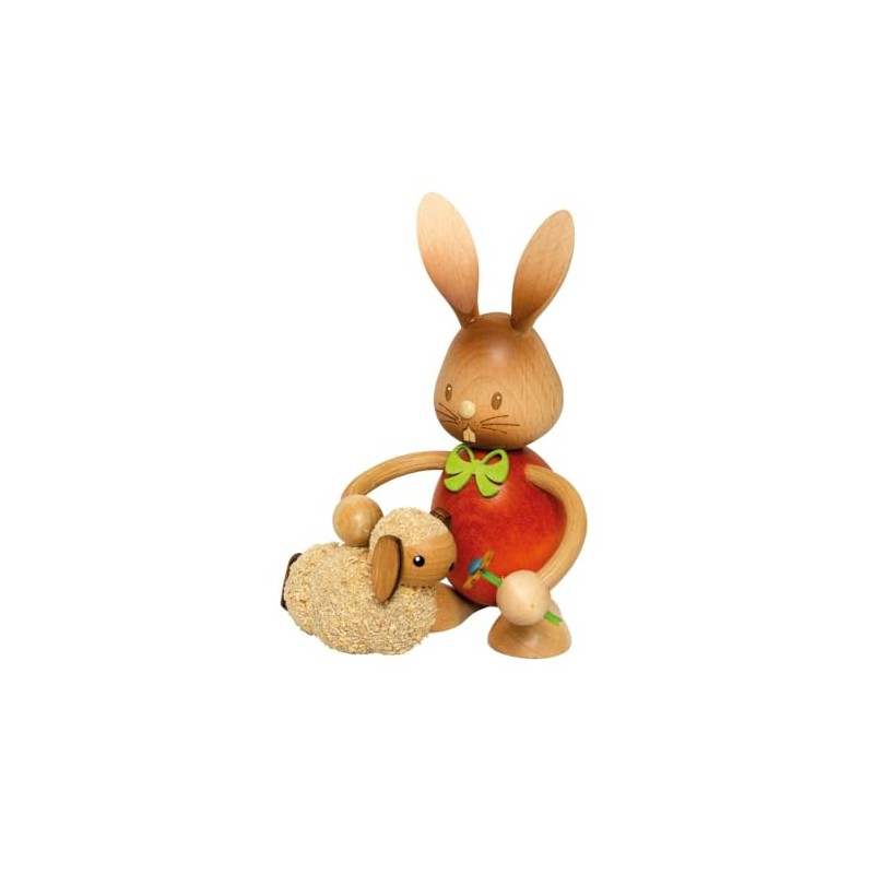 Drechslerei Kuhnert Easter Decoration / Easter Bunny "Stupsi Rabbit with
