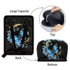 Oramclsy Butterfly Moon Print Car Trash Bag with Zipper Leakproof