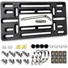 FBJTDQ License Plate Bracket - Black Universal Front Bumper Plastic
