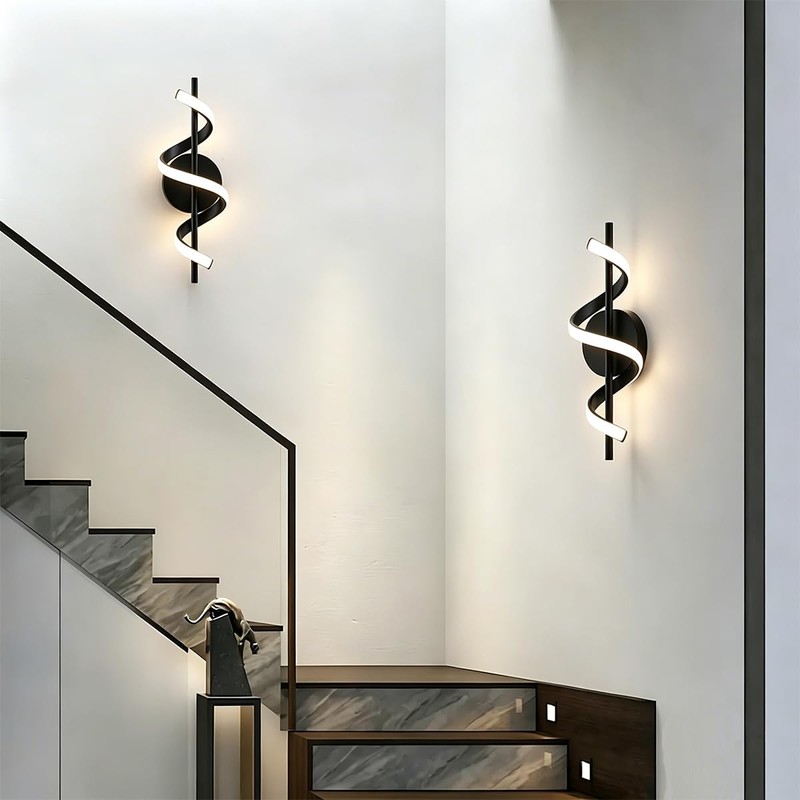 GLW Modern Wall sconces Set of 2 LED Simple Wall