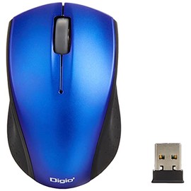 Nakabayashi Z8481 Digio2 Wireless Mouse, Small, 3 Buttons, BlueLED, Blue