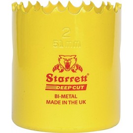Starrett DH0334 95mm 3.3/4-inch HSS Bi-Metal Dual Pitch Professional Hole Saw