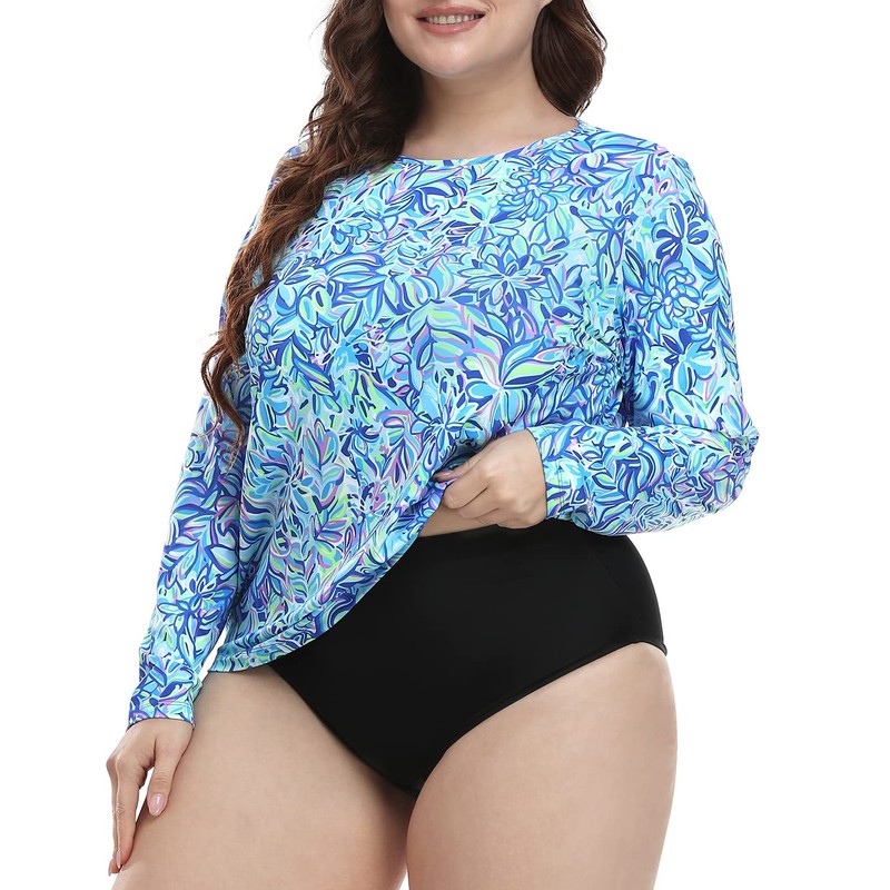 HDE Plus Size Rash Guard for Women UPF 50 Quick