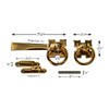 Renovators Supply Manufacturing Door Lock Latch 7 1/4 in. Polished