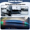 Mandark Car LED Strobe Light, Wind Powered Wireless Auto Warning