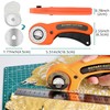 Rotary Cutter Set, Rotary Cutter for Fabric, 40 Pcs Fabric