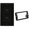 RiteAV 2 Port Cat6 Ethernet Wall Plate - 1 Gang