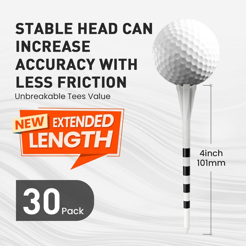 Amy Sport Extra Long Golf Tees Plastic 4 Inch or