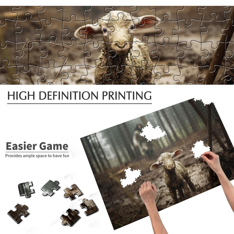 Christian Puzzles for Adults Wooden Jigsaw Puzzles 1000 Pieces Jesus