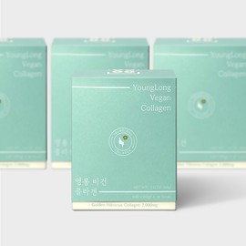 Yeonglong [3+1] Yeongrong Vegan Collagen [100% Golden Hibiscus] Geumhwagyu Leaf Vegetable Collagen 2000mg / [3+1] 영롱 비건 콜라겐 [100% 골든 히비스커스]금화규잎 식물성 콜라겐 2000mg