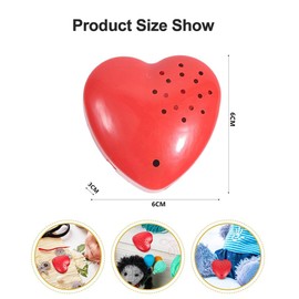 Dictaphone for Stuffed Animals, 30 Seconds Recording, Recording Sound Module, Heart-shaped Voice Recorder, Dictaphone for Stuffed Animals, Dictaphone for Soft Toys for Cuddly Toys