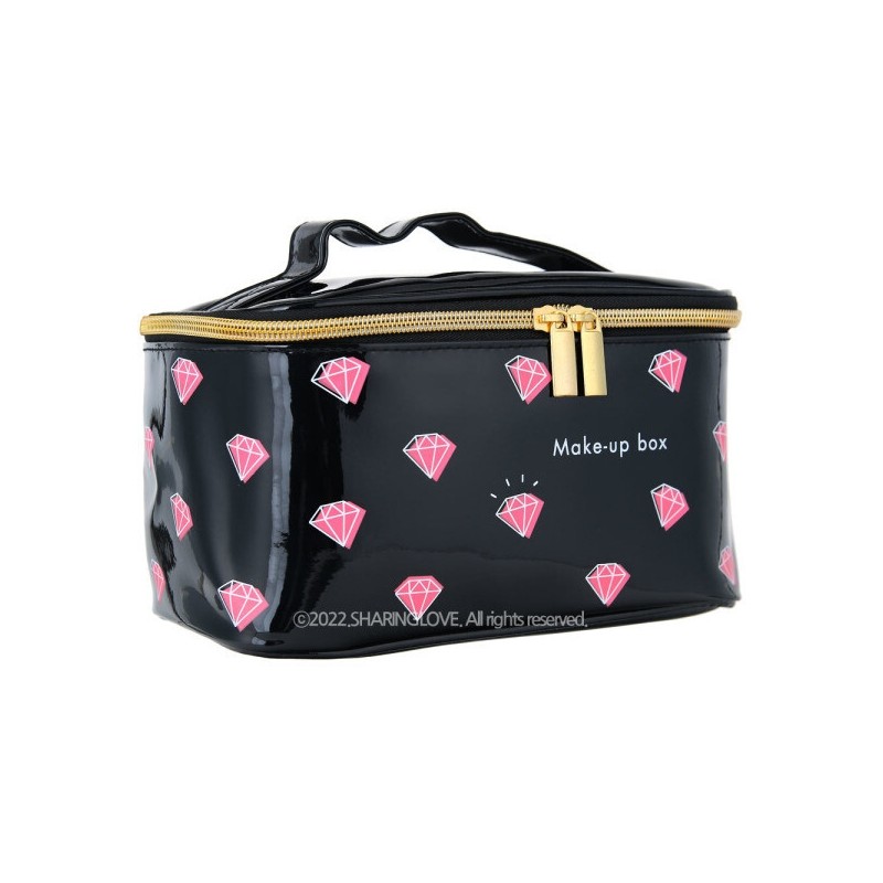 People & Co. Jewelry Makeup Box Cosmetic Pouch (Black) /
